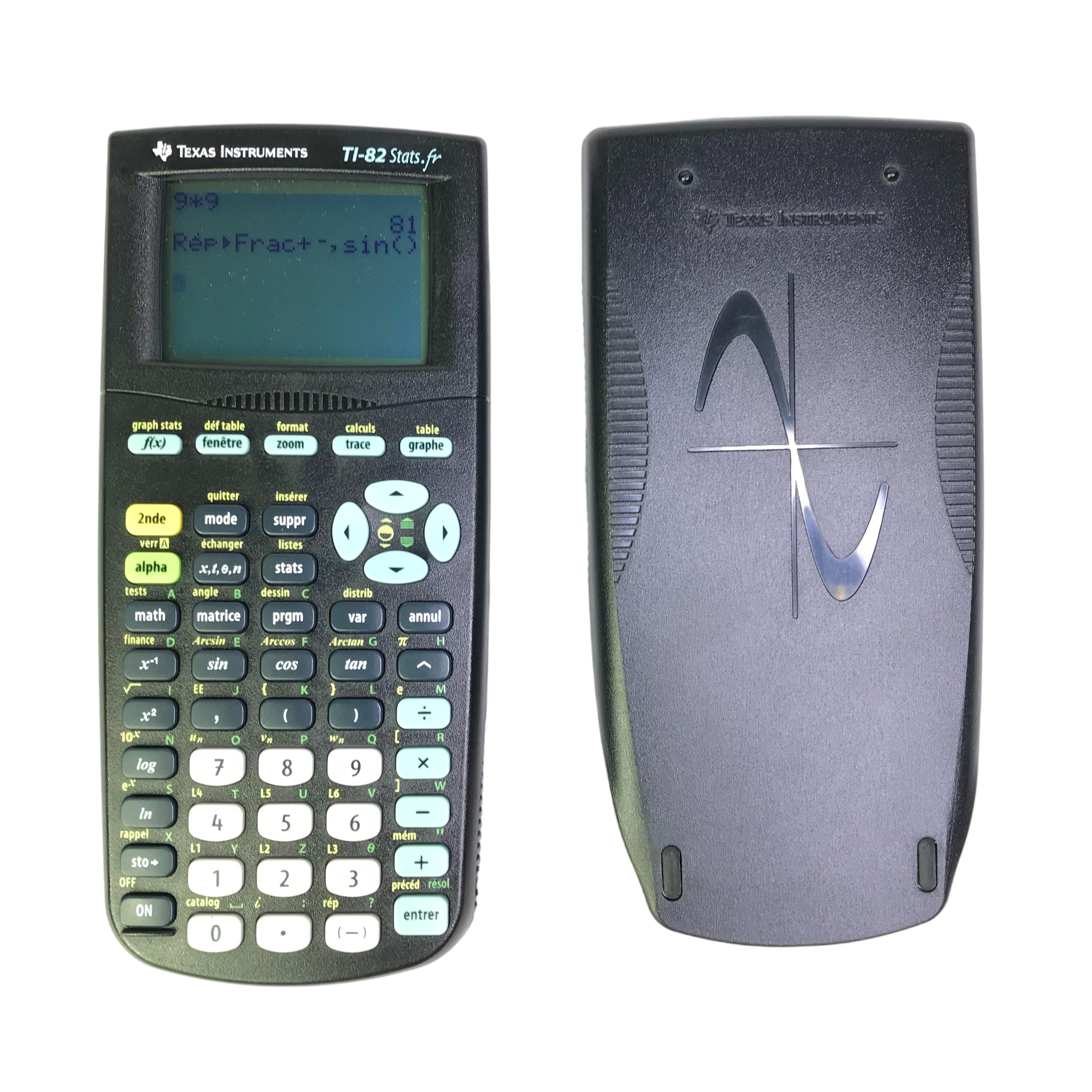 Calculatrice graphique : Texas Instruments TI-82 Stats.fr - Très bon état sur Label Emmaüs